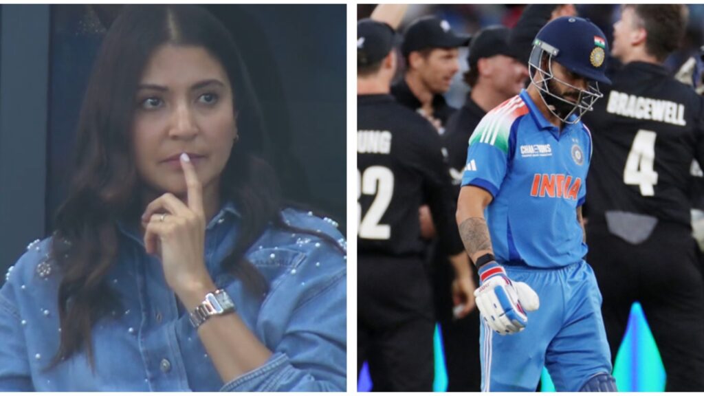 Anushka Sharma left stunned at Virat Kohli’s wicket during IND vs NZ Champions Trophy final | Bollywood
