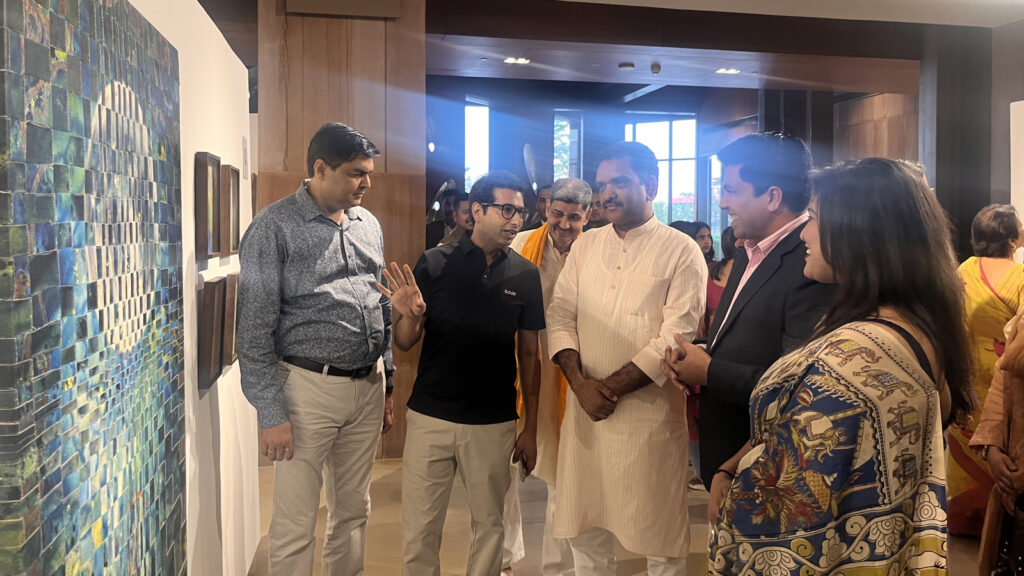 Artists from Vadodara express their creativity with mix-medium at group art exhibition Abhivyakti in Lucknow