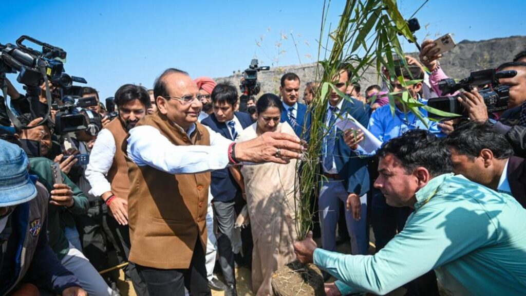 At plantation drive, Delhi govt sets ’26 target to flatten Bhalswa mound | Latest News Delhi