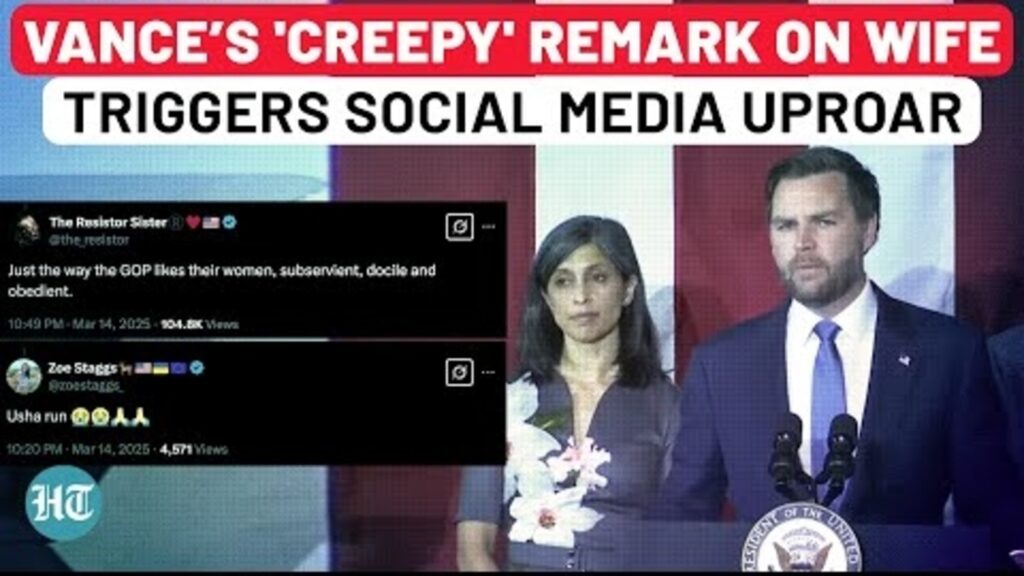 Awkward Speech: Internet Slams Vance for ‘Tasteless’ Joke About Wife Usha, Netizens Say ‘Usha, Run!’