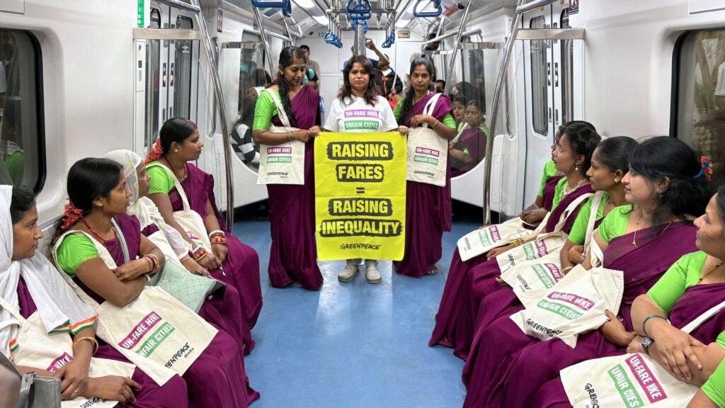 Bengaluru commuters protest inside Metro trains, demand fare hike rollback | Bengaluru