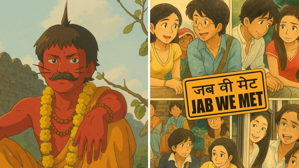 Bollywood meets anime: From Bhool Bhulaiya to Jab We Met, here are your favourite movies reimagined as Studio Ghibli art