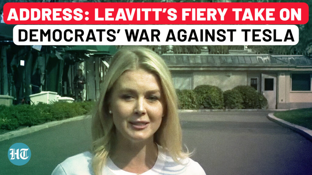 Brutal Address On Cam: Karoline Leavitt Torches Democrats Over ‘Hypocritical’ Tesla Hate | Elon Musk