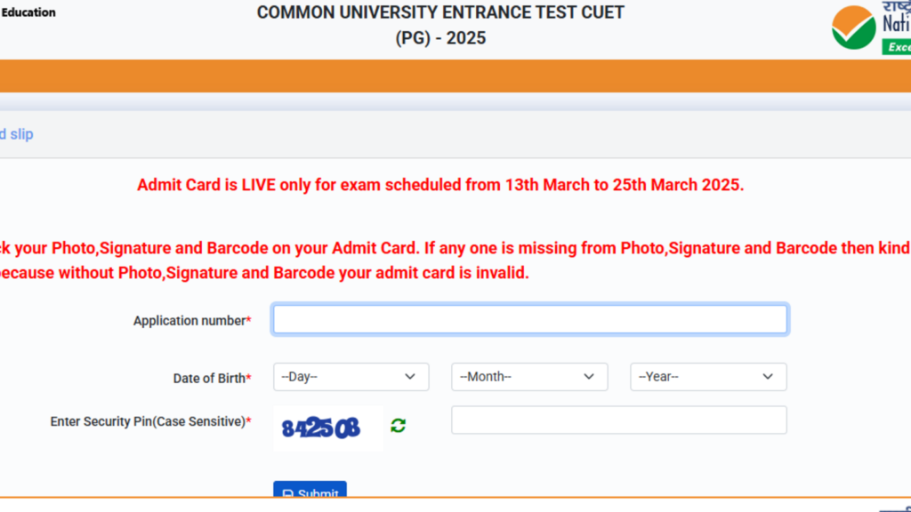 CUET PG admit cards 2025 released for March 21-25 exams at exams.ntaonline.in/CUET-PG, download via direct link | Competitive Exams