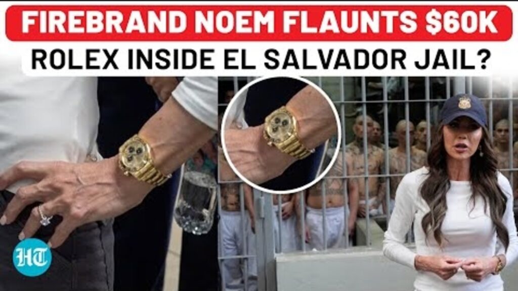Caught On Cam: Kristi Noem’s Rolex Sparks Buzz Inside Notorious El Salvador Prison | Watch Video
