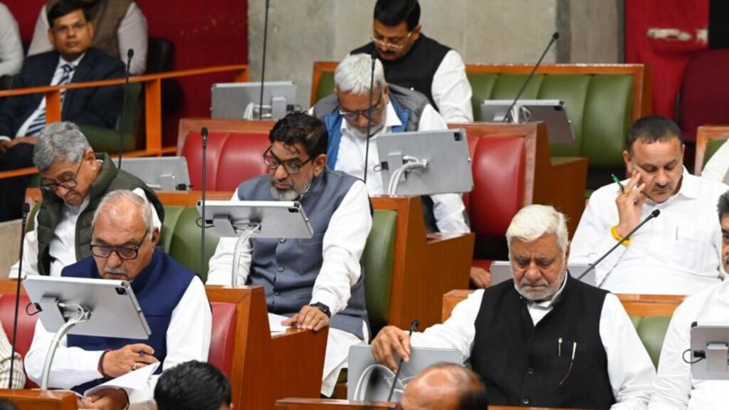 Chaos in Haryana assembly as BJP, Congress spar over job irregularities