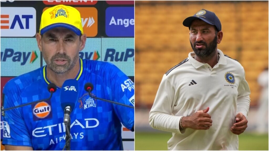 Cheteshwar Pujara ‘surprised’ at CSK coach Fleming’s comments after heavy loss to RCB: ‘You can’t complain about pitch’