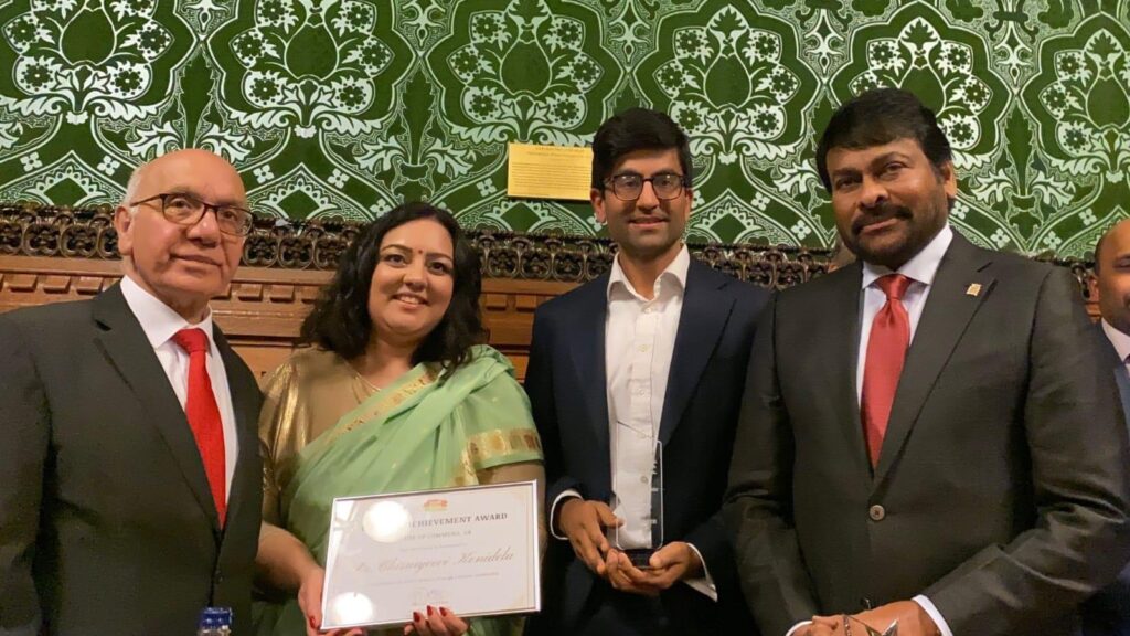 Chiranjeevi’s ‘heart filled with gratitude’ after receiving award at UK’s House of Commons. See pics