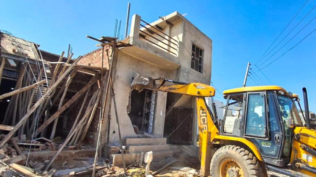 DTCP demolishes illegal sites in Gurugram’s Hayatpur, Sadhrana