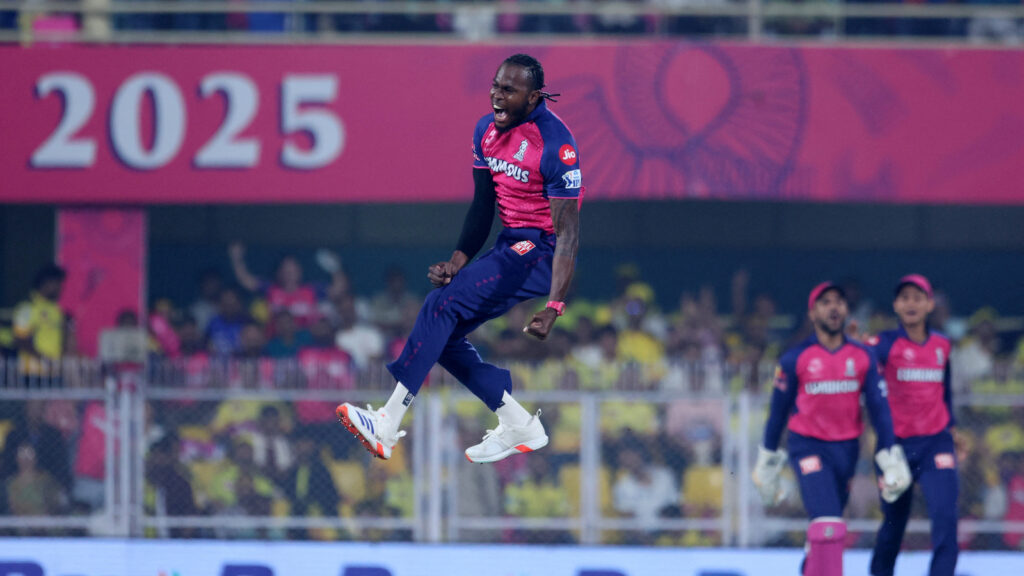 Days after leaking 76 in 4 overs, Jofra Archer roars back with IPL 2025’s first maiden, sends red-hot Ravindra packing