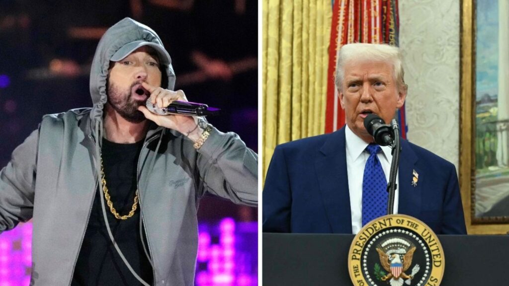 Did Eminem urge audience to chant ‘f*** Trump’ at recent show? Truth behind viral video