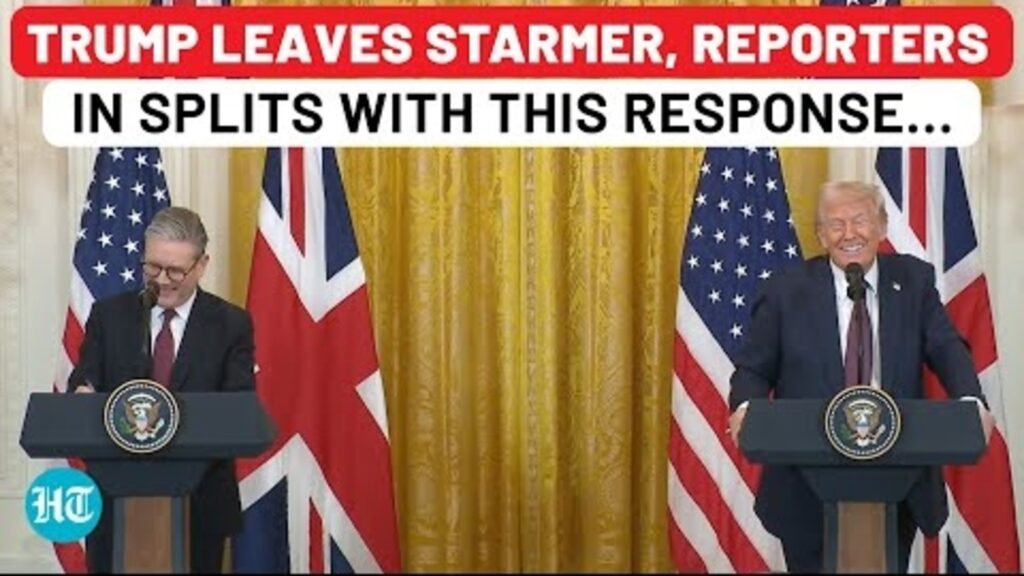 Donald Trump Leaves Keir Starmer & Reporters In Splits; ‘He Tried Very Hard…’ | Watch