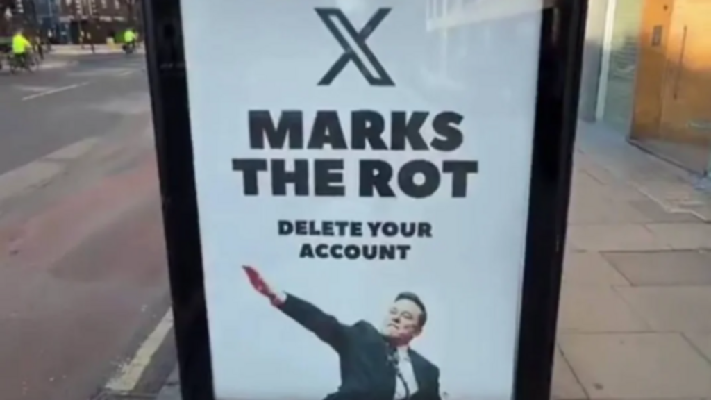 Elon Musk gets ripped apart in posters across London: ‘Goes from 0 to 1939 in 3 seconds’ | Trending