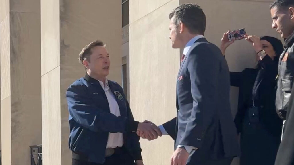 Elon Musk visits Pentagon amid reports he will be briefed on China war plans | Photos