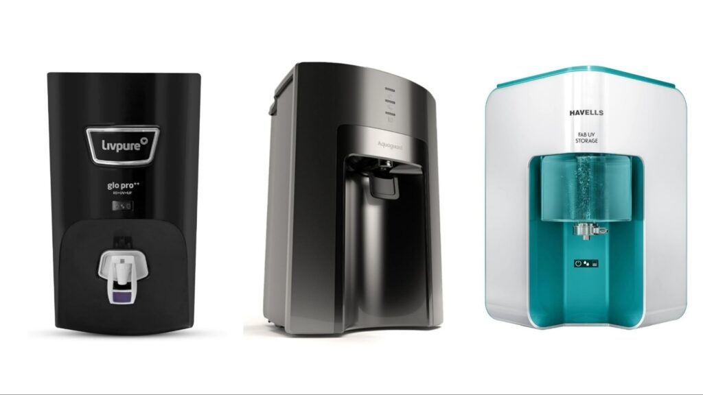 Exclusive pricing on water purifiers on Amazon! Up to 62% off on brands such as Aquaguard, Kent, Livpure, HUL Pureit