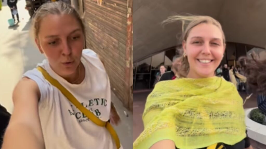 Foreign woman explores Delhi beyond stereotypes, shares why she loves the city. Video | Trending