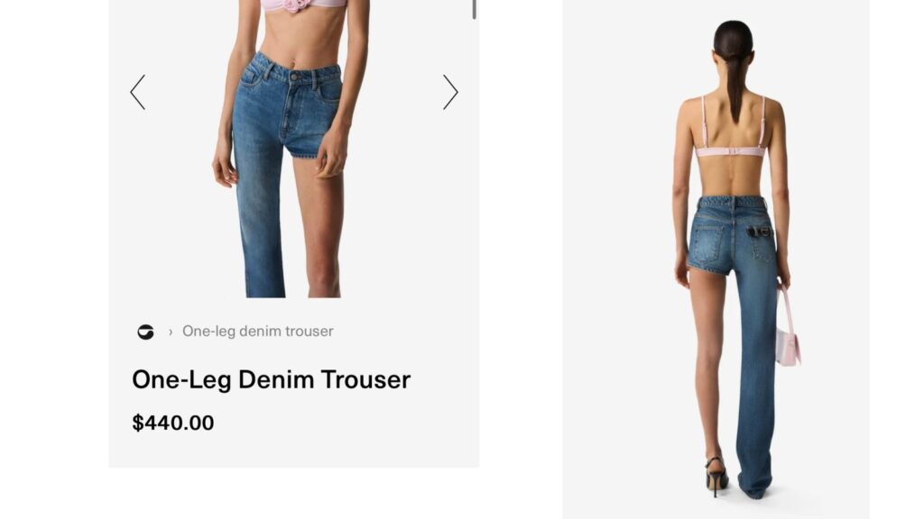French luxury brand’s one-legged jeans priced at ₹38,000 leave the internet baffled | Trending