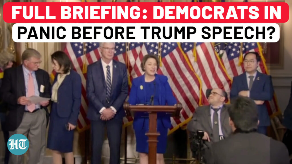 Full Event: Democrats Hold Emergency Briefing Before Trump’s Congress Speech| US Senate| Klobuchar