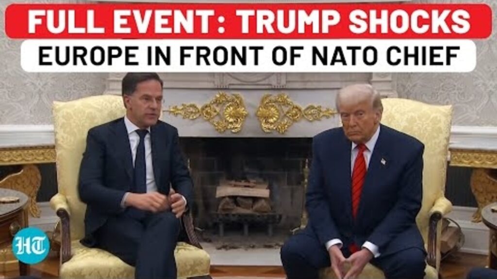Full Event: Trump Shocks Europe In Front Of NATO Chief- Not Ukraine Or Trade, US’ Big New Threat On…