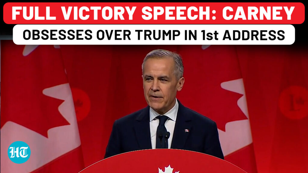 Full Speech: Canada’s Next PM Mark Carney Obsesses Over Trump In Victory Speech| Trudeau| US| Tariff