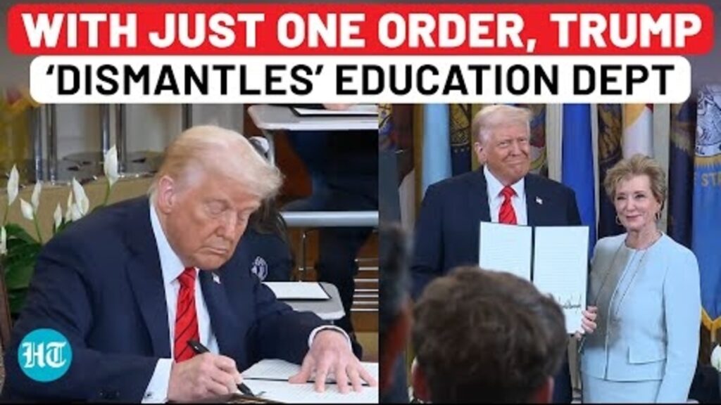 Full Video: Trump Orders Shut Down Of Education Department In Stunning Move | Executive Order