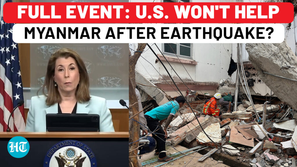 Full event: US won’t help Myanmar after earthquake even as Putin sends elite rescue teams? Watch
