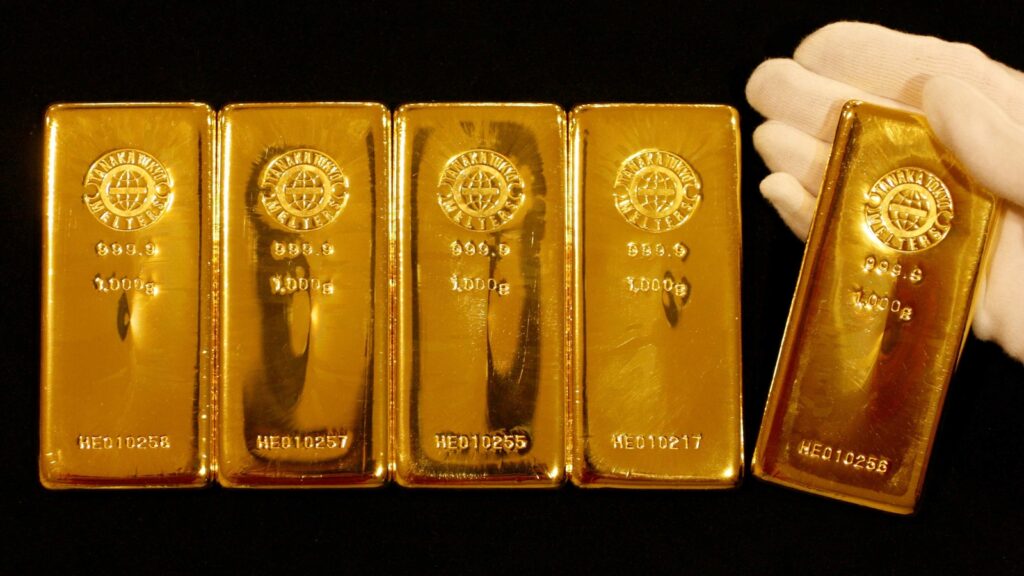 Gold hits record high of over ,100 as Trump tariffs boost safe-haven asset demand