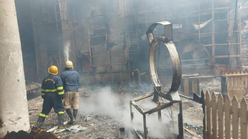 Gurugram: Massive fire engulfs Kingdom of Dreams, gutted before firefighters arrive