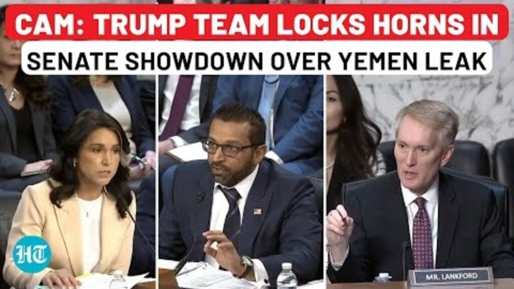 High-Stakes Senate Clash: Tulsi Gabbard, Kash Patel Fight Back Senators Over ‘Yemen Signal Leak’