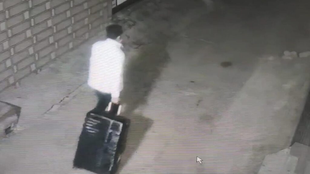 Himani Narwal murder: Chilling CCTV video shows accused carrying black suitcase with woman’s body | Latest News India