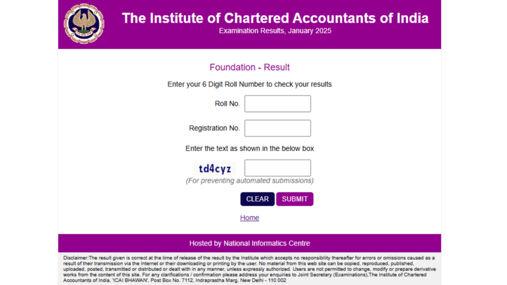 ICAI CA Foundation Results 2025 declared at icai.nic.in, direct link to download here