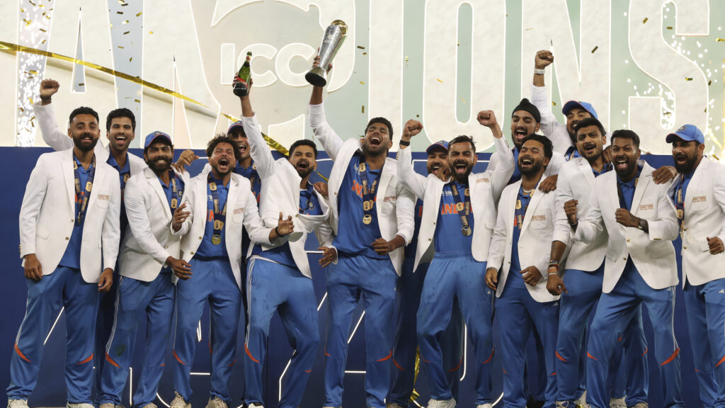 India vs New Zealand, Champions Trophy Final: Rohit plays captain’s knock to take IND to title victory; Action in images