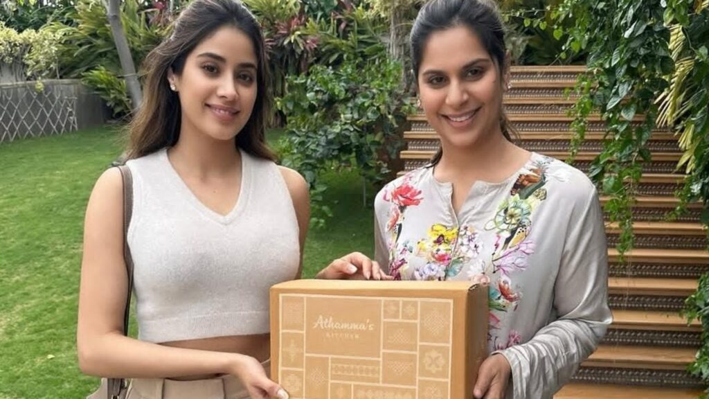 Janhvi Kapoor poses with Ram Charan’s wife Upasana Konidela, receives special gift from her on RC 16 set