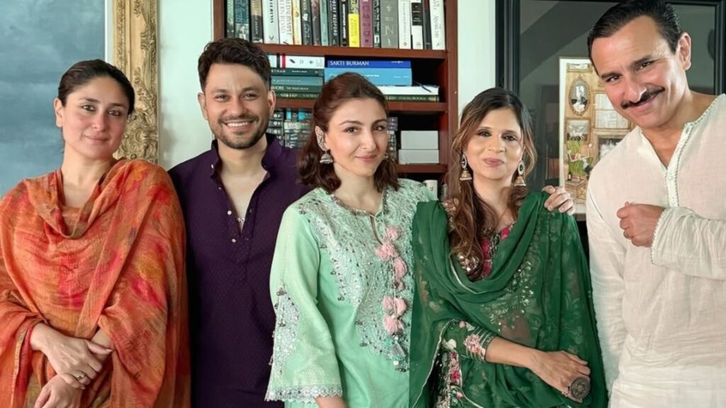 Kareena Kapoor ditches makeup and wears simple suit for Eid celebrations with Saif Ali Khan, Soha, Saba, Kunal Kemmu | Fashion Trends
