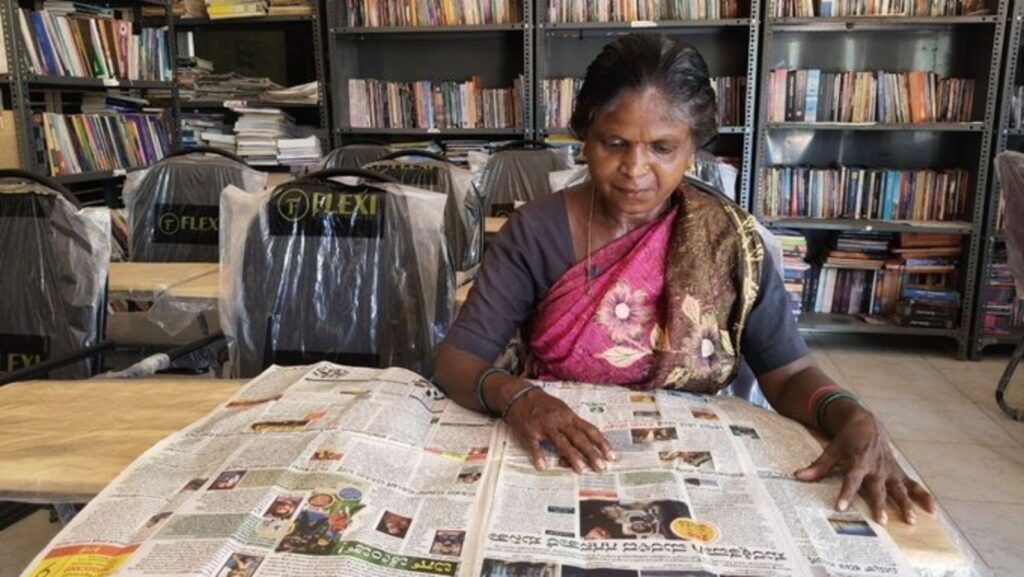 Karnataka woman at rural public library reads about Sunita Williams, image goes viral | Bengaluru