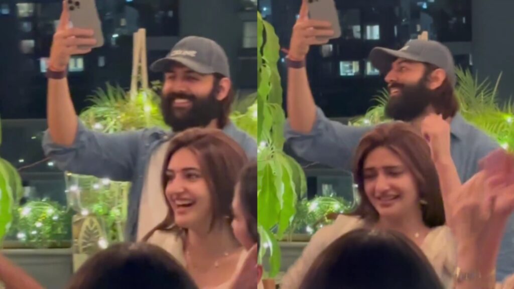 Kartik Aaryan’s new co-star Sreeleela joins him for a family function, fans joke ‘Aashiq with his aashiqui’; watch