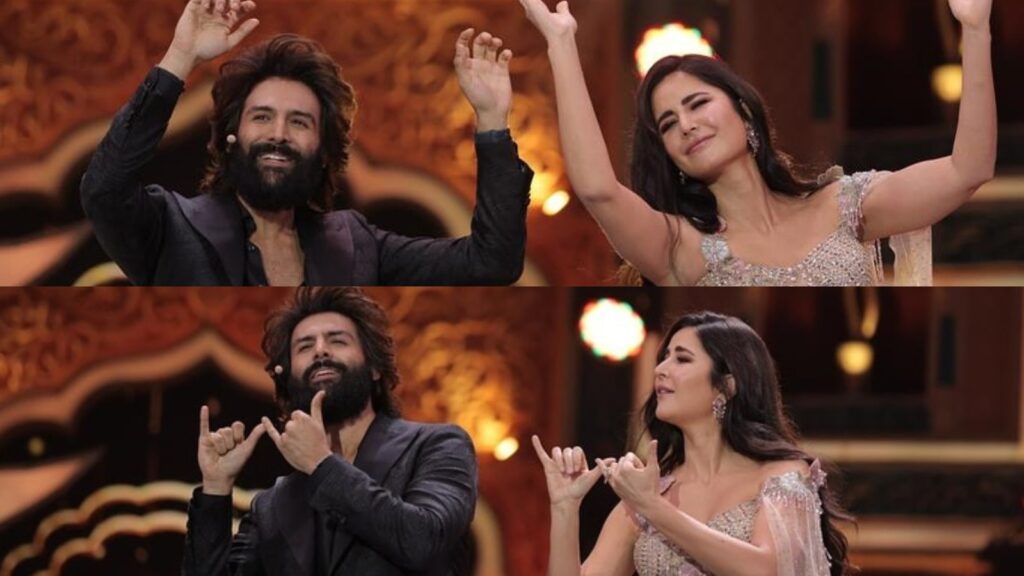 Katrina Kaif-Kartik Aaryan dance to Bhool Bhulaiyaa 3’s Hare Krishna Hare Ram; fans say ‘She’s doing Akshay’s step’