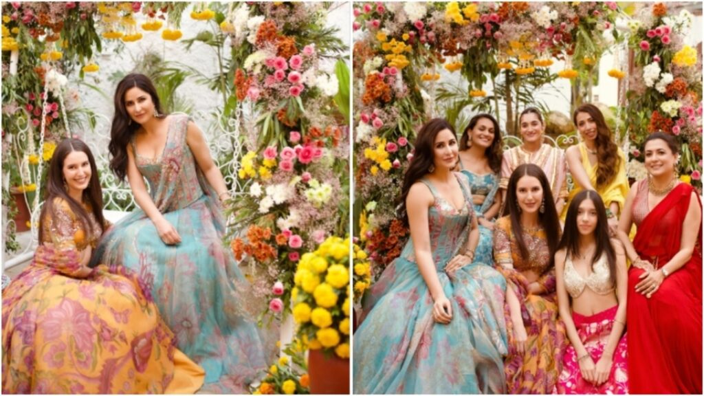 Katrina Kaif attends best friend Karishma Kohli’s wedding in a blue organza lehenga; pics inside | Fashion Trends