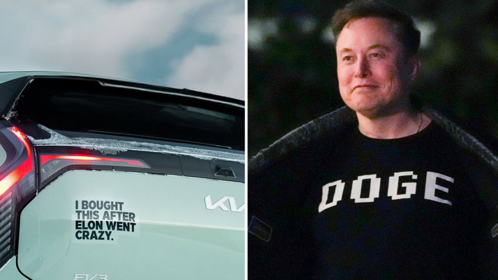 Kia takes a savage dig at Elon Musk with EV3 sticker: ‘I bought this after Elon went crazy’ | Trending