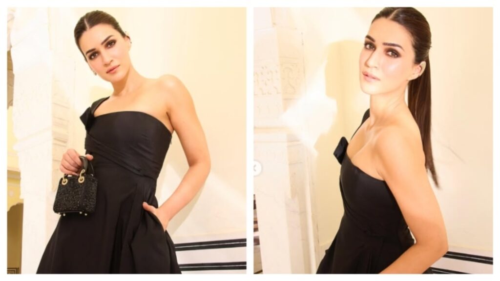 Kriti Sanon stuns in black Dior dress with smoky eyes at IIFA 2025, masters the balance between drama and simplicity | Fashion Trends