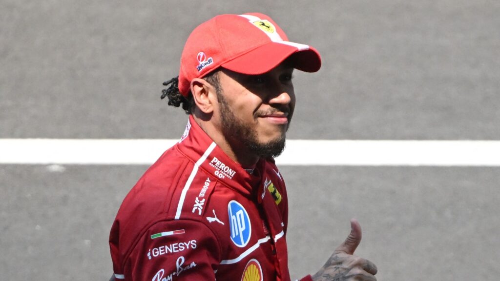 Lewis Hamilton wins Chinese F1 Sprint race for his first Ferrari victory