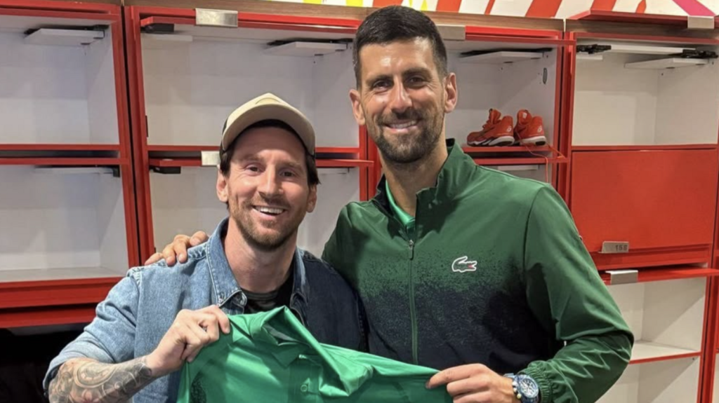 Lionel Messi attends Novak Djokovic’s historic win in Miami, legends unite for iconic photo and jersey swap | Tennis News