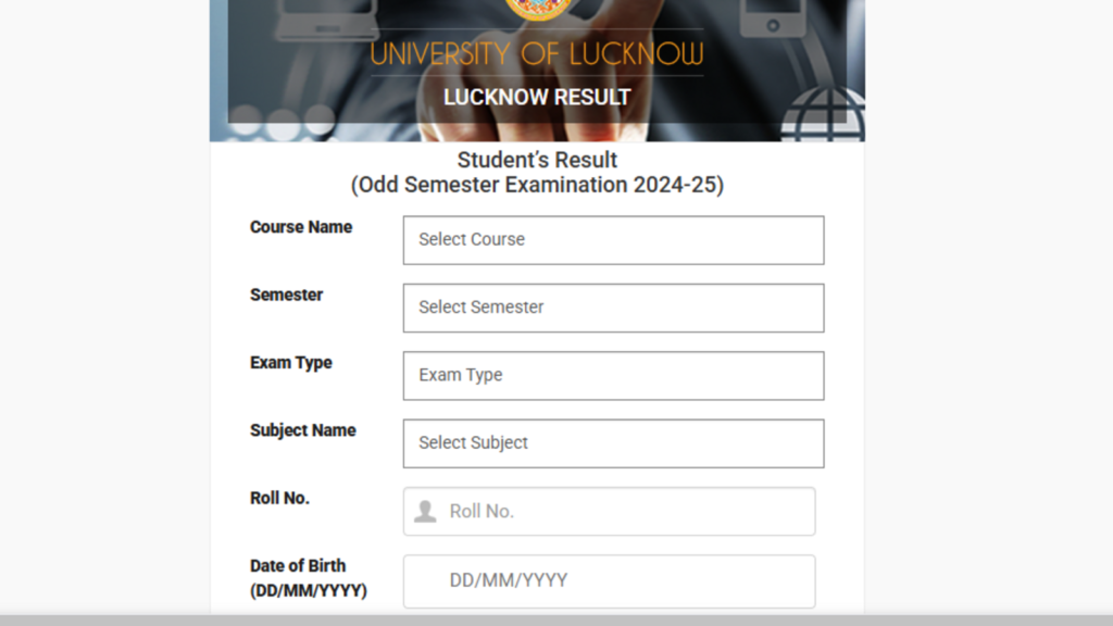 Lucknow University Semester Results 2025 released at lkouniv.ac.in, check via direct link