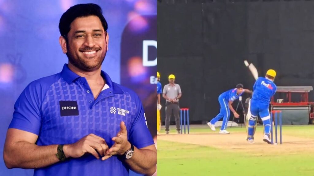 MS Dhoni sends alarm bells across IPL, executes much-awaited helicopter shot to perfection vs Pathirana in CSK nets