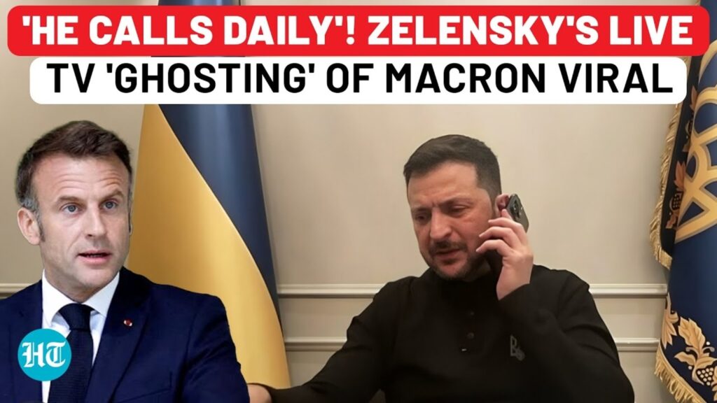 Macron ‘Left Waiting’ After Zelensky Hits Decline Button on Live TV? Awkward On-Cam Moment Viral