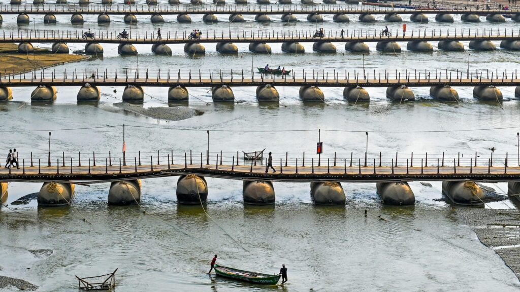 Maha Kumbh site deserted, silent after mela ends | Before and after pics