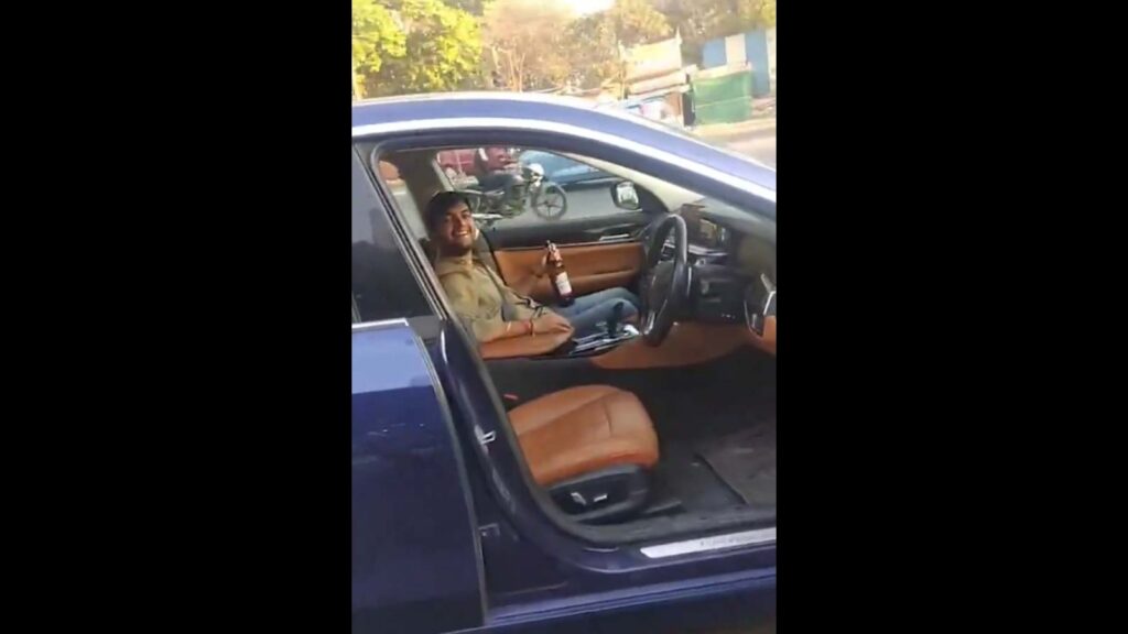 Man in BMW urinates at Pune traffic signal, indulges in obscene act when confronted