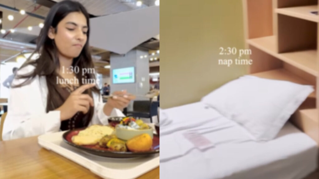 Massage chairs to nap rooms: Woman gives a sneak peek into Google’s Gurgaon office | Trending