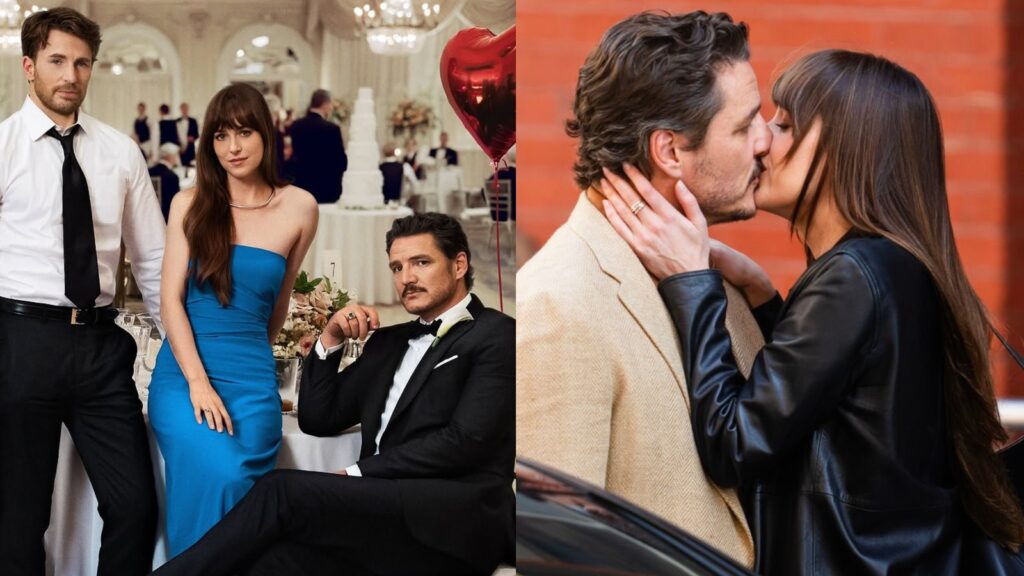 Materialists: Dakota Johnson’s love triangle with Chris Evans, Pedro Pascal has the internet super jealous of her!
