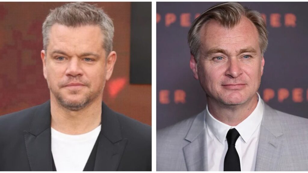 Matt Damon looks unrecognisable as he films a scene with Zendaya for Christopher Nolan’s The Odyssey. See pics | Hollywood